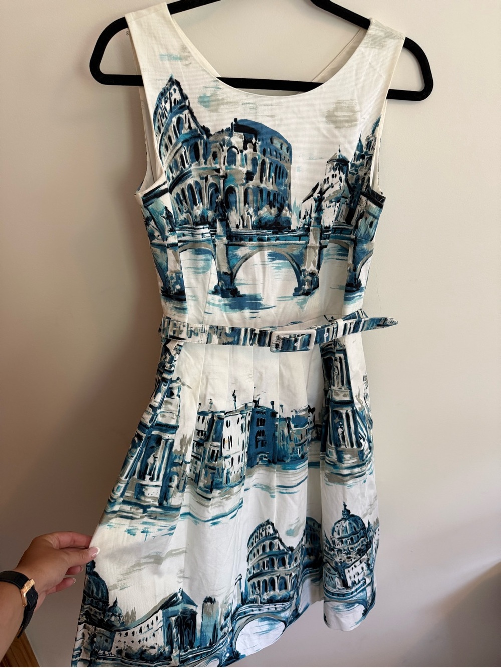 Talbots Italy Dress with Scenic Print - Picture 2 of 5